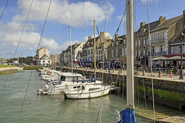 Harbour basin at the Old Fish Hall, Le Croisic, Loire-Atlantique, Pays de la Loire, FranceSports