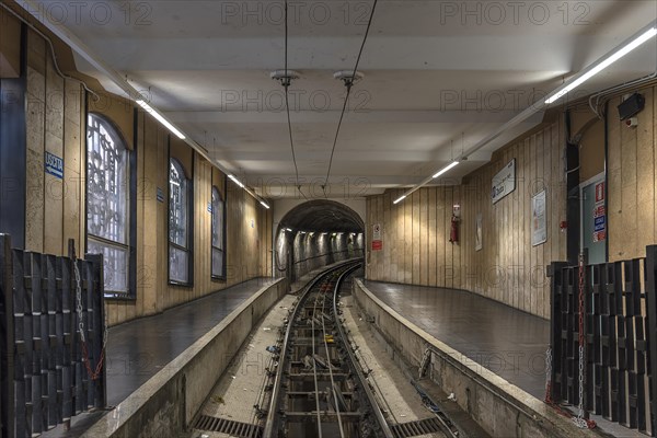 Bottom station of the funicular funicolare Zecca Righi to the Righi panoramic point, built between