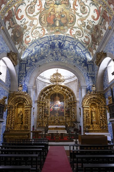 Interior view, Azulejos, Altar, Pew, Church, Igreja da Misericordia, Ursulinas, Viana do Castelo,