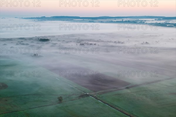 Morning atmosphere at Federsee lake