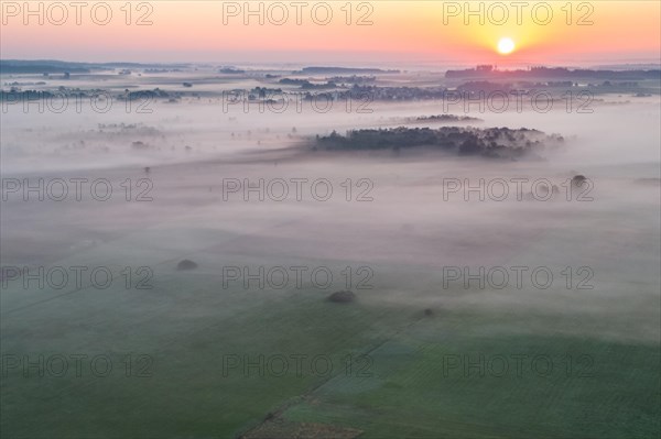Morning atmosphere at Federsee lake