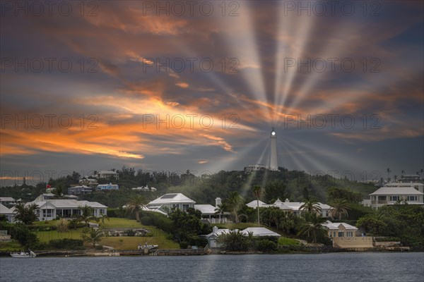 Lighthouse Bermuda evening mood