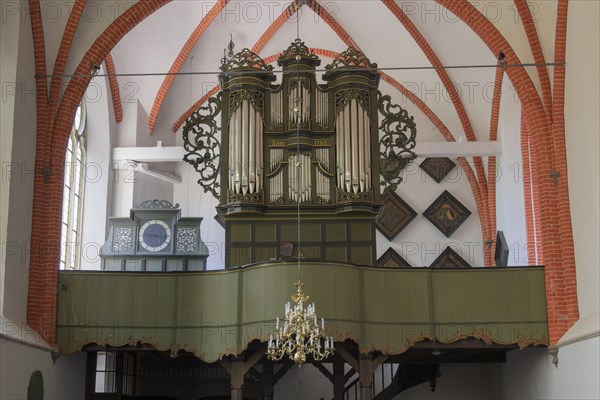 Organ of the Protestant Reformed Church in Krummhörn-Hinte, Germany, Europe