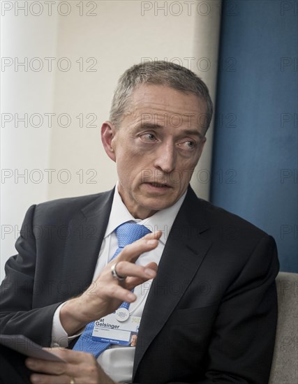 Patrick Paul (Pat) Gelsinger, CEO Chief Executive Officer Intel, pictured during the World Economic