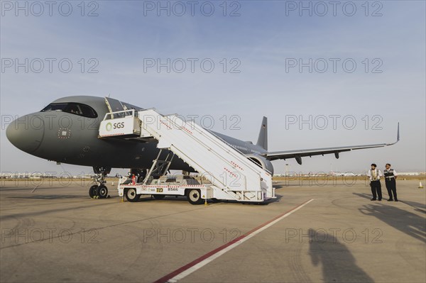 Aircraft A321 of the air force, photographed during an unscheduled stop in Jeddah, 24 January 2024.