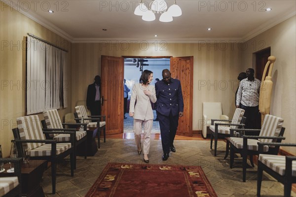 (L-R) Annalena Bärbock (Alliance 90/The Greens), Federal Foreign Minister, and William Samoei Ruto,