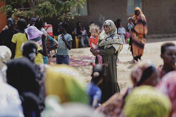 Residents of the Gorom refugee settlement southwest of Juba, 26 Jan. 2024 / Photographed on behalf
