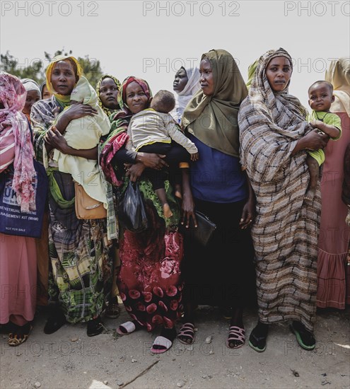 Residents of the Gorom refugee settlement southwest of Juba, 26 Jan. 2024 / Photographed on behalf