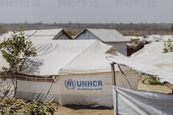 UNHCR tents in the Gorom refugee settlement southwest of Juba, 26 Jan. 2024 / Photographed on