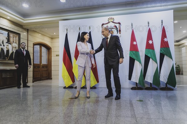 (L-R) Annalena Bärbock (Alliance 90/The Greens), Federal Foreign Minister, and Ayman Safadi,