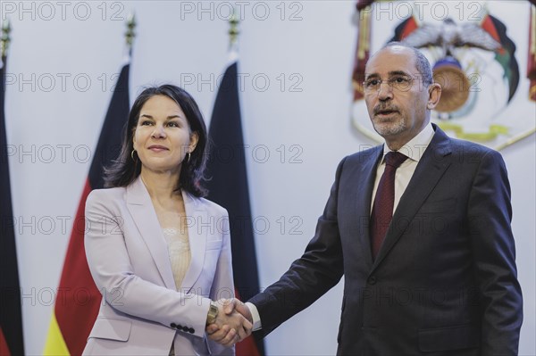 (L-R) Annalena Bärbock (Alliance 90/The Greens), Federal Foreign Minister, and Ayman Safadi,