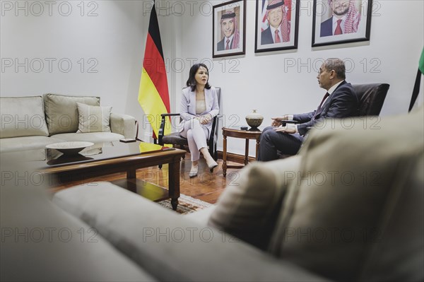 (L-R) Annalena Bärbock (Alliance 90/The Greens), Federal Foreign Minister, and Ayman Safadi,