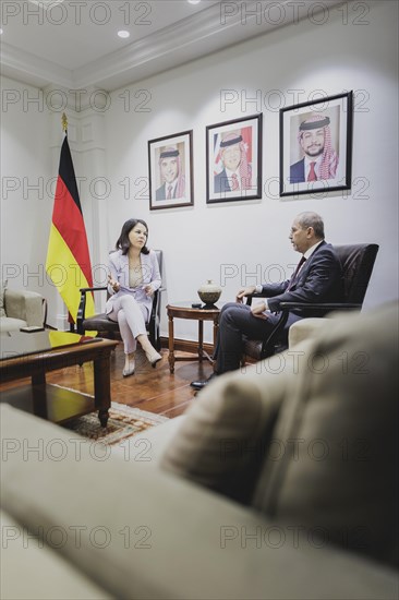 (L-R) Annalena Bärbock (Alliance 90/The Greens), Federal Foreign Minister, and Ayman Safadi,