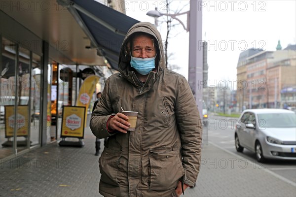 Mannheim, December 2020: Homeless in times of corona. The coronavirus pandemic is exacerbating the