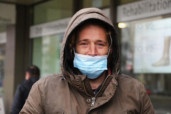 Mannheim, December 2020: Homeless in times of corona. The coronavirus pandemic is exacerbating the