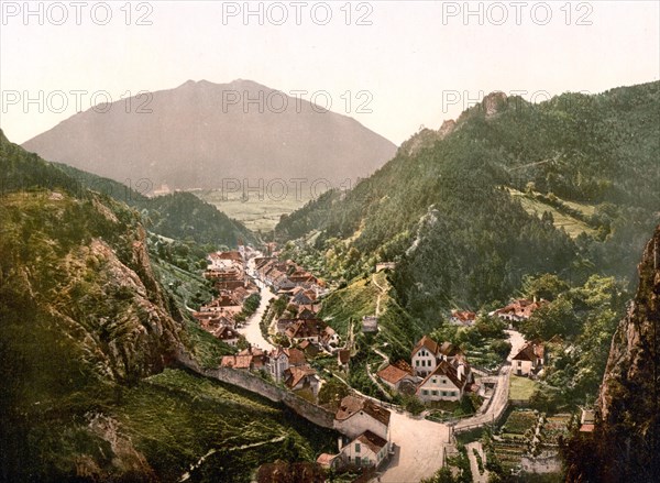 Semmering Railway, Schottwien, Styria, former Austro-Hungary, today Austria, c. 1890, Historic,