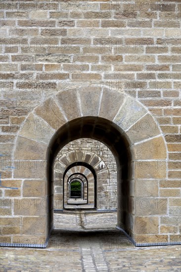 Viaduc de Morlaix, viaduct, circular arch bridge with two storeys, Morlaix, Finistere, Brittany,