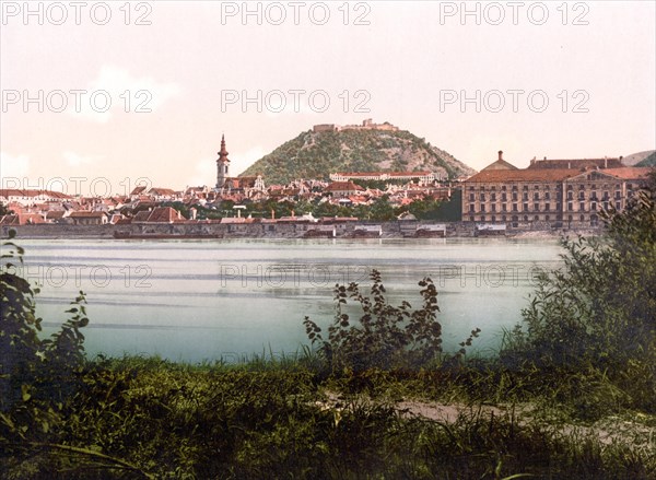 Hainburg an der Donau, Lower Austria, Austria, c. 1890, Historic, digitally restored reproduction