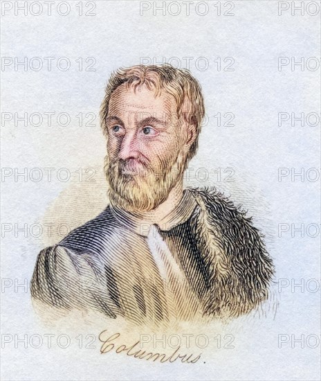 Christopher Columbus 1451, 1506, explorer born in Italy and financed by Spain, discoverer of