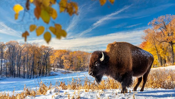 AI generated, animal, animals, mammal, mammals, biotope, habitat, one, individual, foraging,