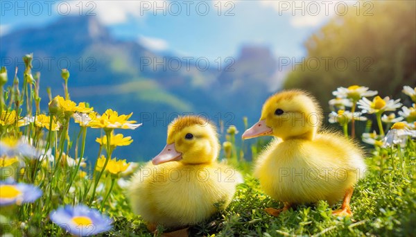 KI generated, animal, animals, bird, birds, biotope, habitat, one, single animal, foraging,