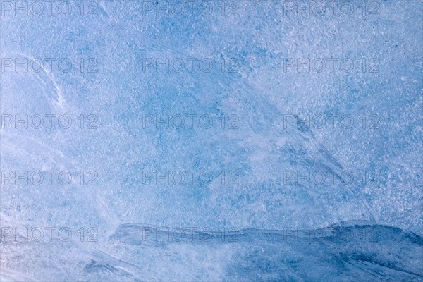 Ice structure in a glacier cave, winter, Morteratsch Glacier, Pontresina, Engadin, Grisons,