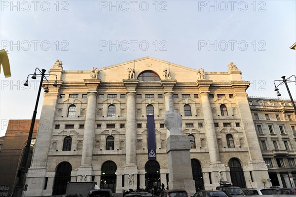 Italy's leading stock exchange, the Palazzo della Mezzanotte built in the Fascist style by Paolo