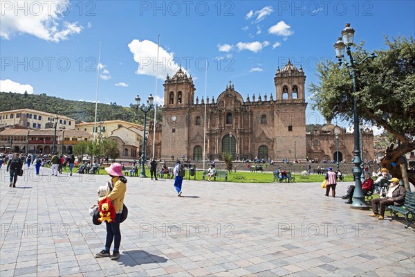 Historic Cathedral of Cusco or Cathedral Basilica of the Assumption of the Virgin Mary at Plaza de