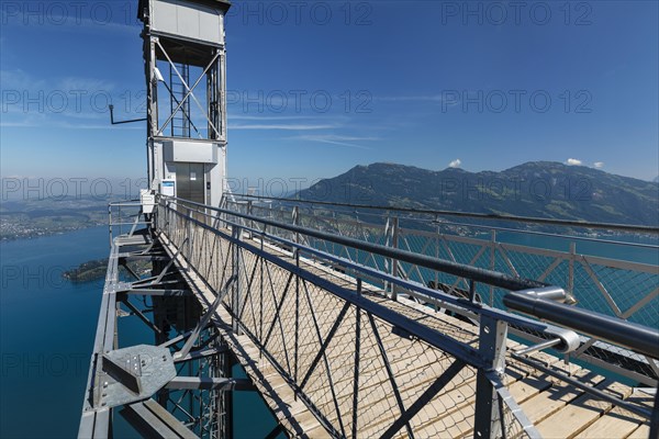 Hammetschwand lift on the Buergenstock, Lake Lucerne, Canton Niewalden, Switzerland, Lake Lucerne,