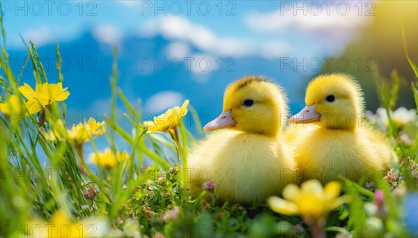 KI generated, animal, animals, bird, birds, biotope, habitat, one, single animal, foraging,