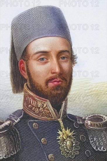 Abdulmecid I, 1823, 1861, Sultan of the Ottoman Empire. From the book Gallery of Historical