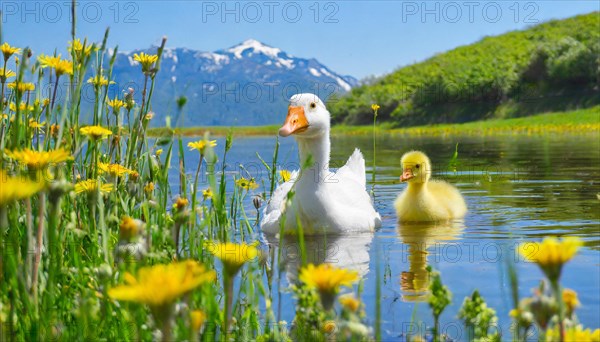 AI generated, animal, animals, bird, birds, biotope, habitat, one, individual, foraging, wildlife,