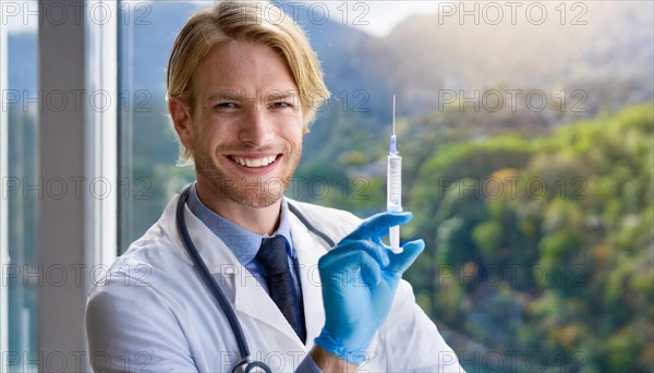 Ai generated, RF, man, men, doctor, doctors, 30, 35, years, attractive, attractive, doctor's
