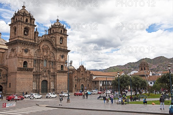 Historic Jesuit church Iglesia de la Compania de Jesus at the Plaza de Armas, historic centre,