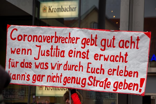 Karlsruhe, 10 December 2023: Large demonstration in favour of reappraisal of the coronavirus
