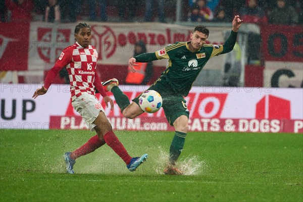 Bundesliga catch-up match Mainz 05-Union Berlin at the MEWA Arena in Mainz. Mainz's Leandro