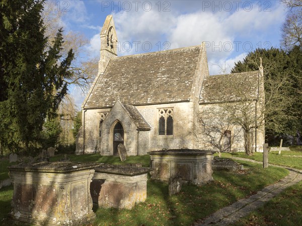 Historic village parish church of Saint Stephen, Beechingstoke, Wiltshire, England, UK Vale of
