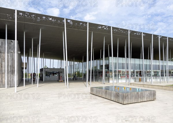 New visitor centre building designed by Denton Corker Marshall 2013, Stonehenge, Wiltshire,