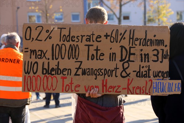 Speyer: Corona protests against the federal government's measures. The protests were organised by