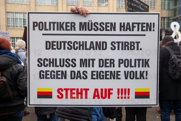 Karlsruhe, 10 December 2023: Large demonstration in favour of reappraisal of the coronavirus