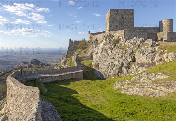 Historic castle medieval village of Marvao, Portalegre district, Alto Alentejo, Portugal, Southern