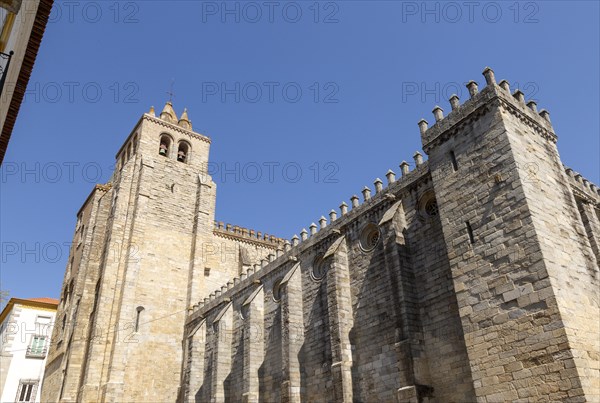 Historic Roman Catholic cathedral church of Evora, Se de Evora, in the city centre, Basilica