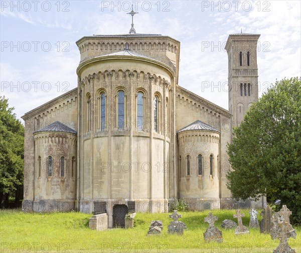 Exterior 19th century Italianate architecture of Wilton new church, Wiltshire, England, UK ornate