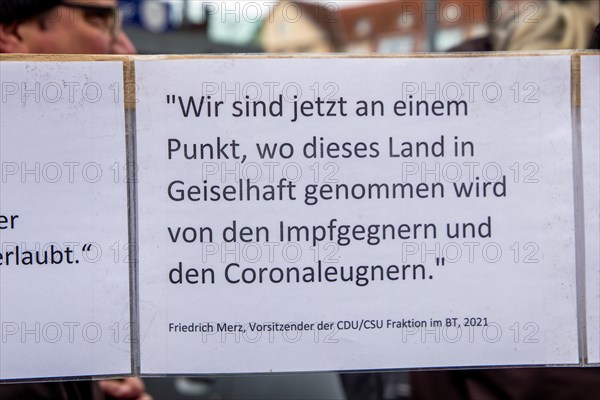 Karlsruhe, 10 December 2023: Large demonstration in favour of reappraisal of the coronavirus