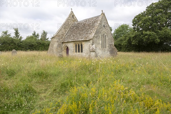Chancel All Saints church, Leigh, Wiltshire, England, UK the rest of the building was rebuilt on