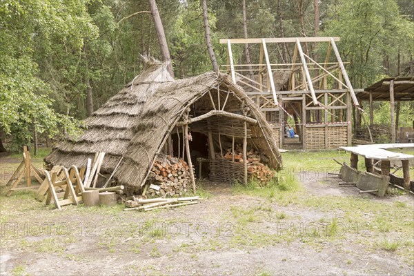 Hands on Heritage, site of reconstructed archaeological historic buildings, Tunstall forest,