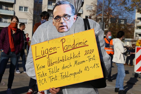 Speyer: Corona protests against the federal government's measures. The protests were organised by
