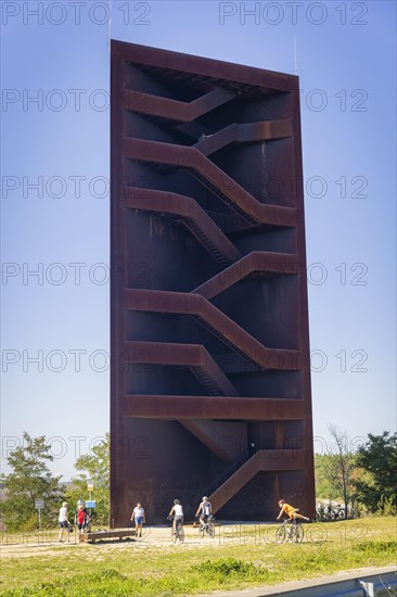 The 30 metre high landmark of the Lusatian Lakeland, the so-called Rusty Nail, was built at the