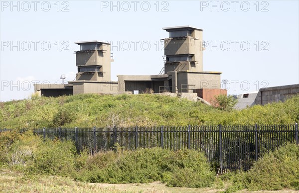 Darrell's Battery's two twin 6 pounder gun emplacements, Landguard Fort, Felixstowe, Suffolk,
