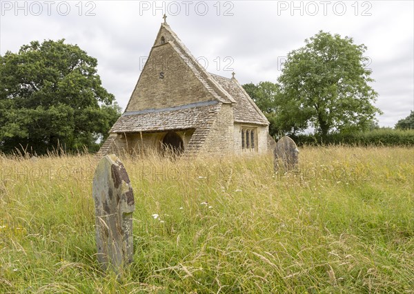 Chancel All Saints church, Leigh, Wiltshire, England, UK the rest of the building was rebuilt on